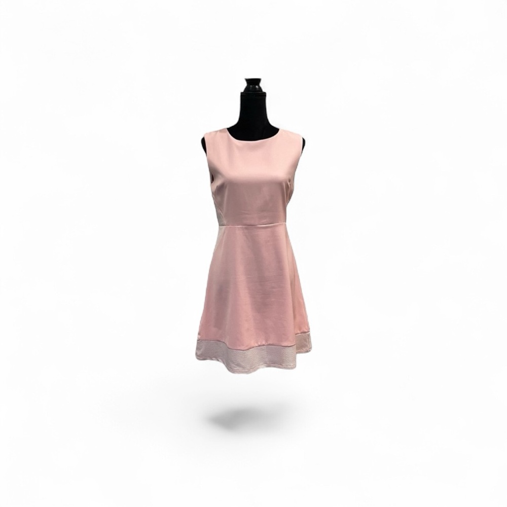 Angeleye London contemporary blush pink Barbiecore a line feminine dress size 6